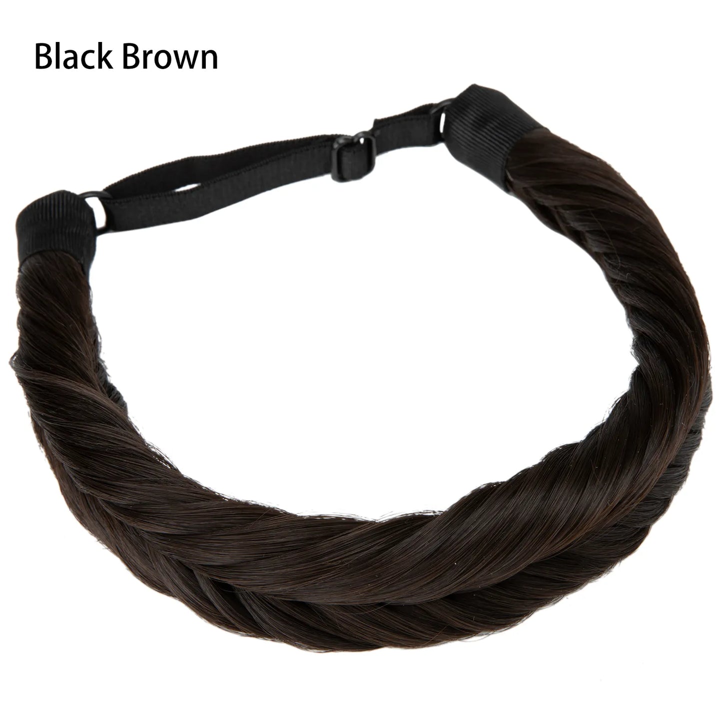 Veira Adjustable Handmade Braided Synthetic Hair Headband