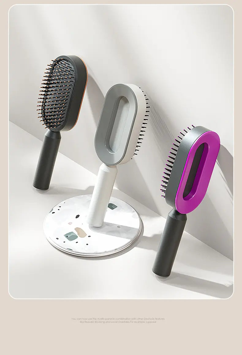 Veira Detangler Paddle Brush With Holder