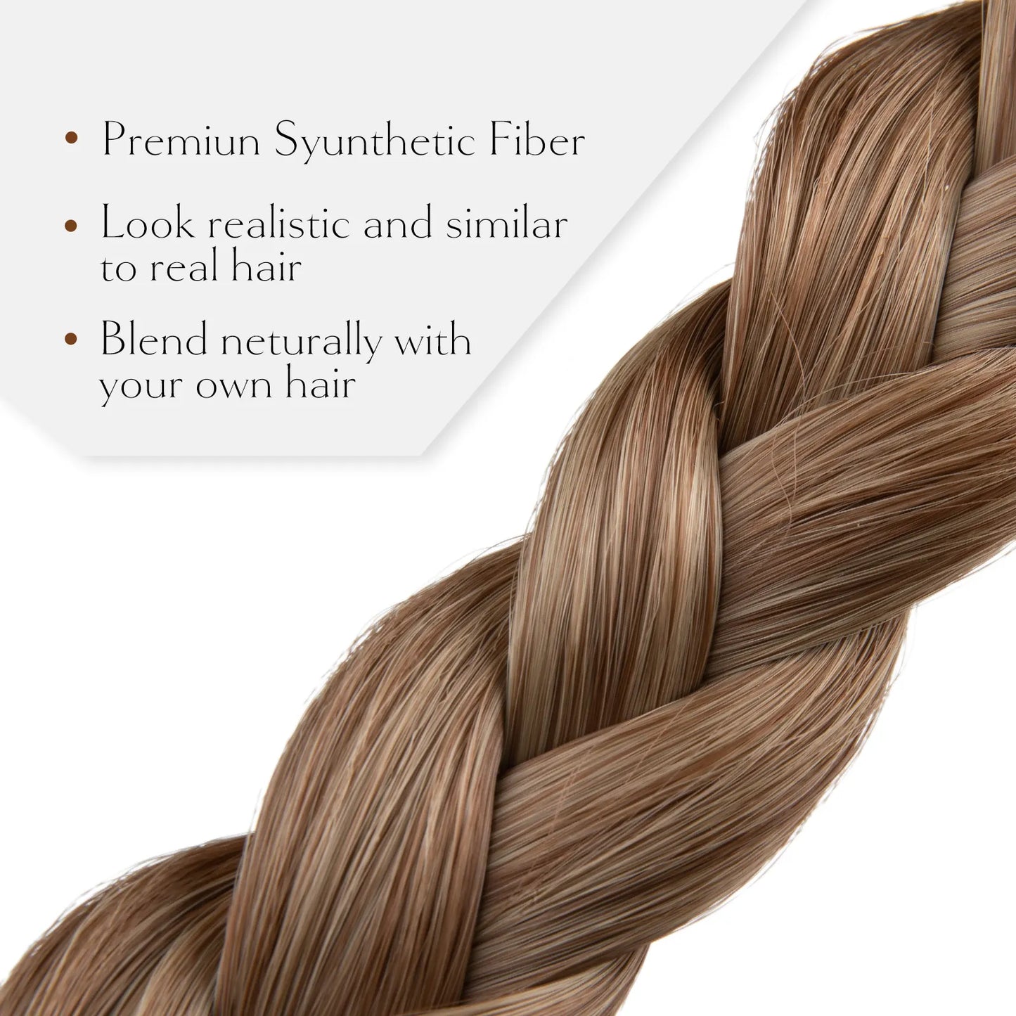Veira Adjustable Handmade Braided Synthetic Hair Headband