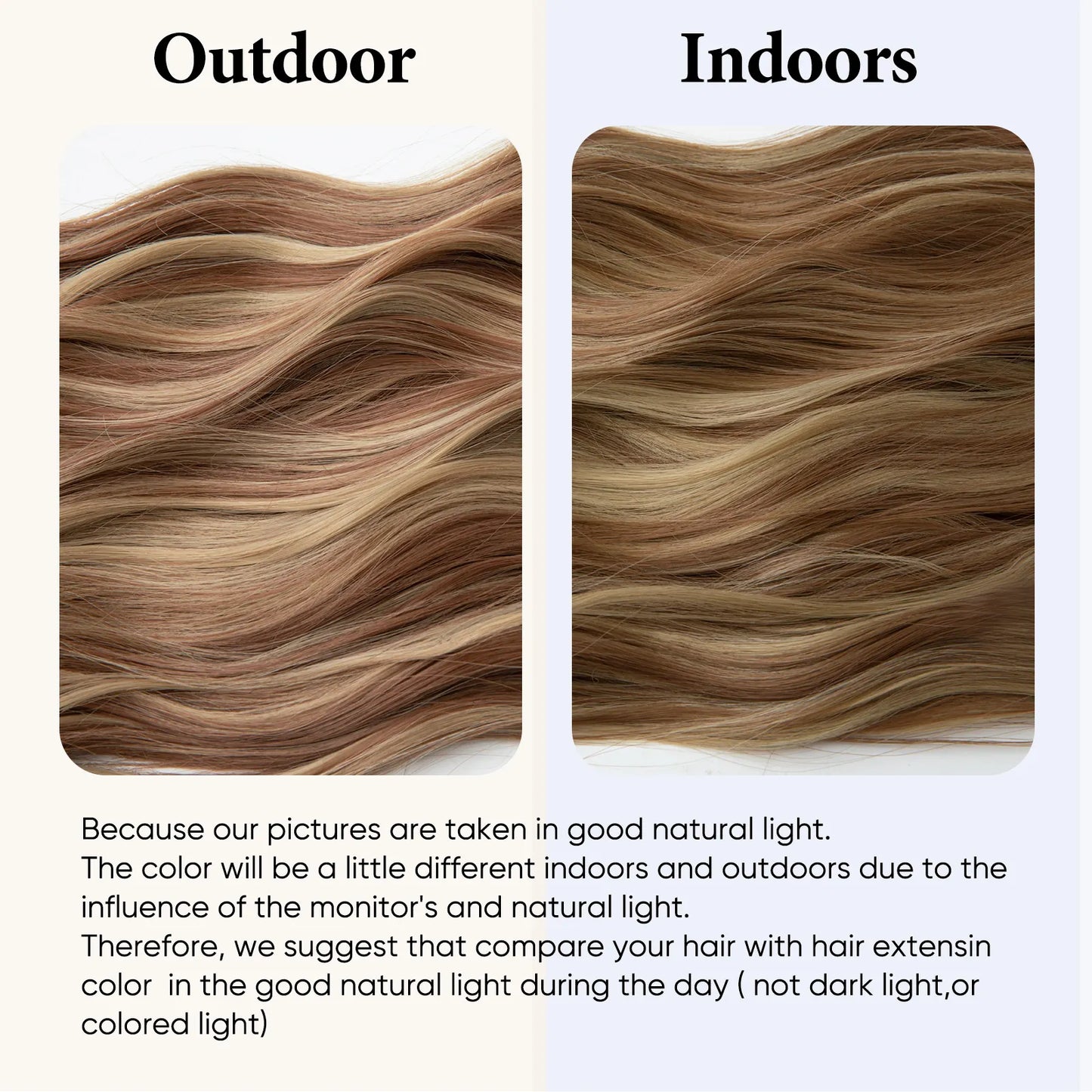 Veira Ombre Invisible Halo Wavy Synthetic Hair Extensions - Dark Brown - 24 Inches